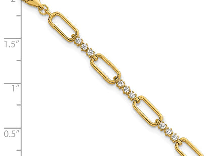 Sterling Silver Bracelets Style QG6850GP - Classique Jewelry Inc.