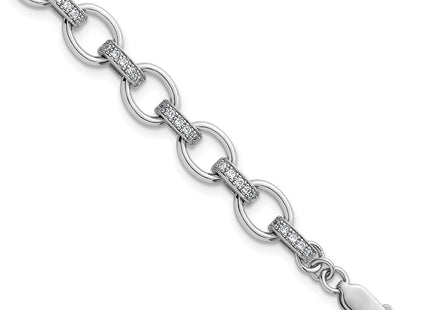Sterling Silver Bracelets Style QG6851 - Classique Jewelry Inc.