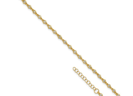 Sterling Silver Bracelets Style QG6852GP - Classique Jewelry Inc.
