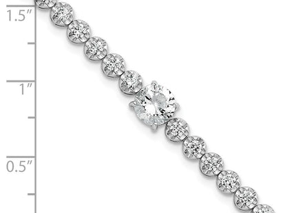 Sterling Silver Bracelets Style QG6855 - Classique Jewelry Inc.