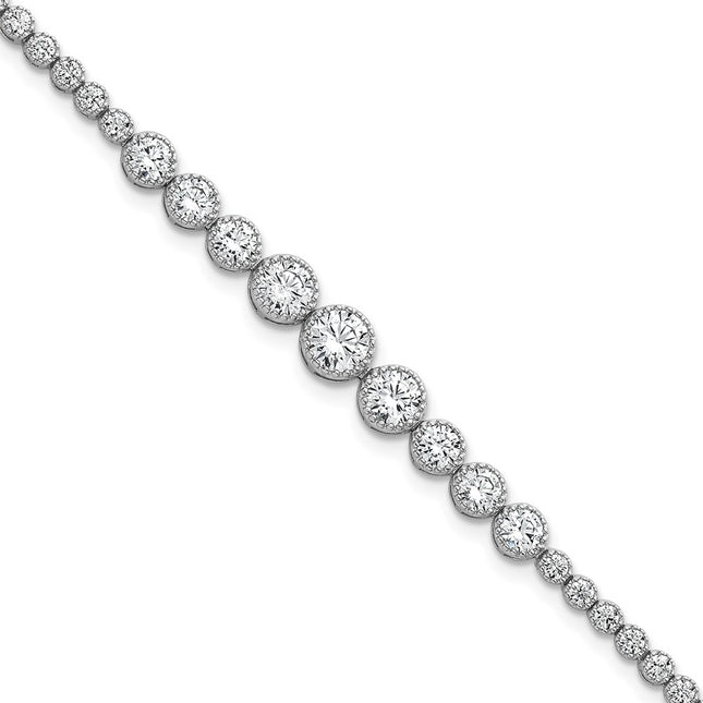 Sterling Silver Bracelets Style QG6858 - Classique Jewelry Inc.