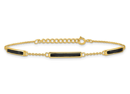 SS/Gold Plated Bracelets Style QG6862 - Classique Jewelry Inc.