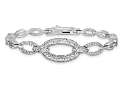 Sterling Silver Bracelets Style QG6864 - Classique Jewelry Inc.