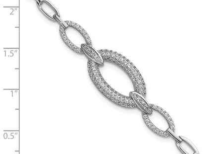 Sterling Silver Bracelets Style QG6864 - Classique Jewelry Inc.