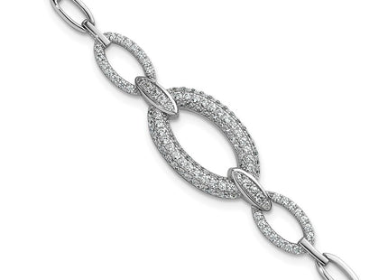 Sterling Silver Bracelets Style QG6864 - Classique Jewelry Inc.