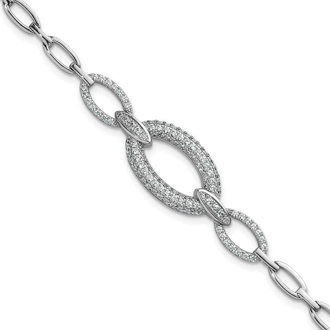 Sterling Silver Bracelets Style QG6864 - Classique Jewelry Inc.