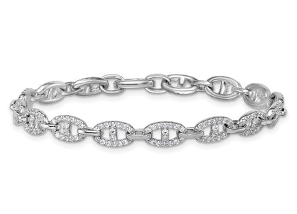 Sterling Silver Bracelets Style QG6865 - Classique Jewelry Inc.