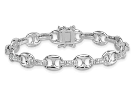 Sterling Silver Bracelets Style QG6866 - Classique Jewelry Inc.