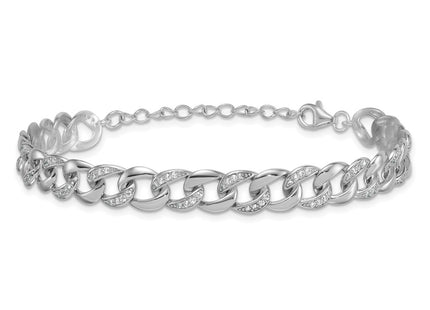 Sterling Silver Bracelets Style QG6867 - Classique Jewelry Inc.