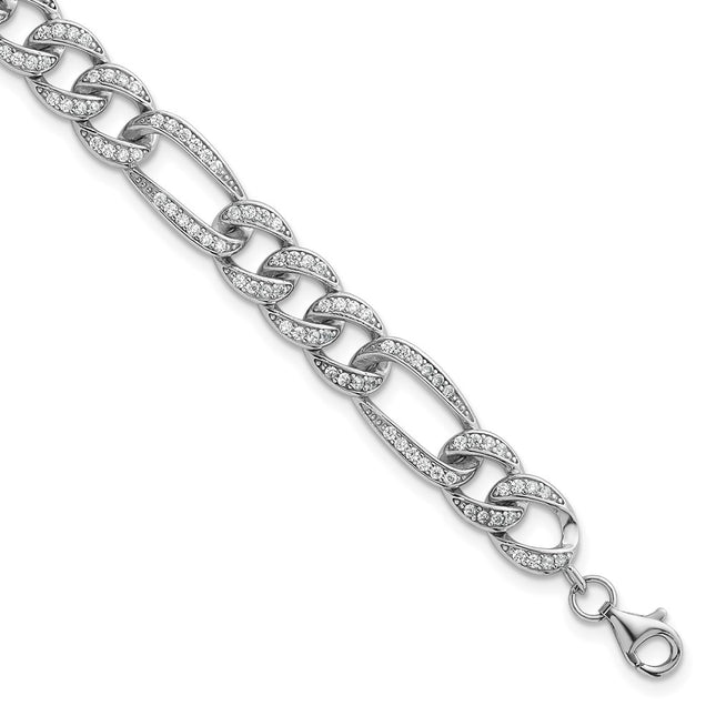 Sterling Silver Bracelets Style QG6868 - Classique Jewelry Inc.