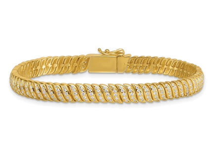 Sterling Silver Bracelets Style QG6869GP - Classique Jewelry Inc.