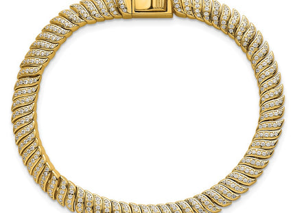Sterling Silver Bracelets Style QG6869GP - Classique Jewelry Inc.
