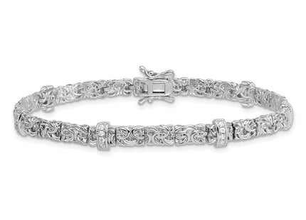 Sterling Silver Bracelets Style QG6870 - Classique Jewelry Inc.