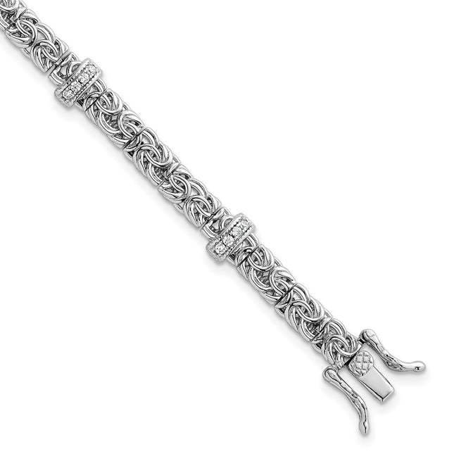 Sterling Silver Bracelets Style QG6870 - Classique Jewelry Inc.