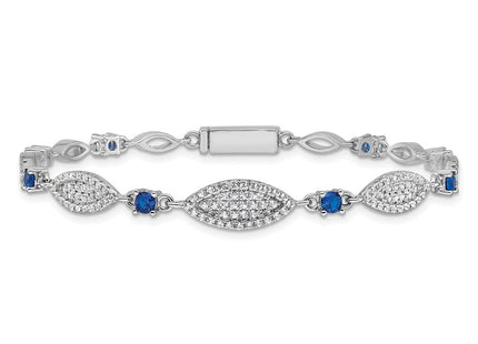 Sterling Silver Bracelets Style QG6874 - Classique Jewelry Inc.