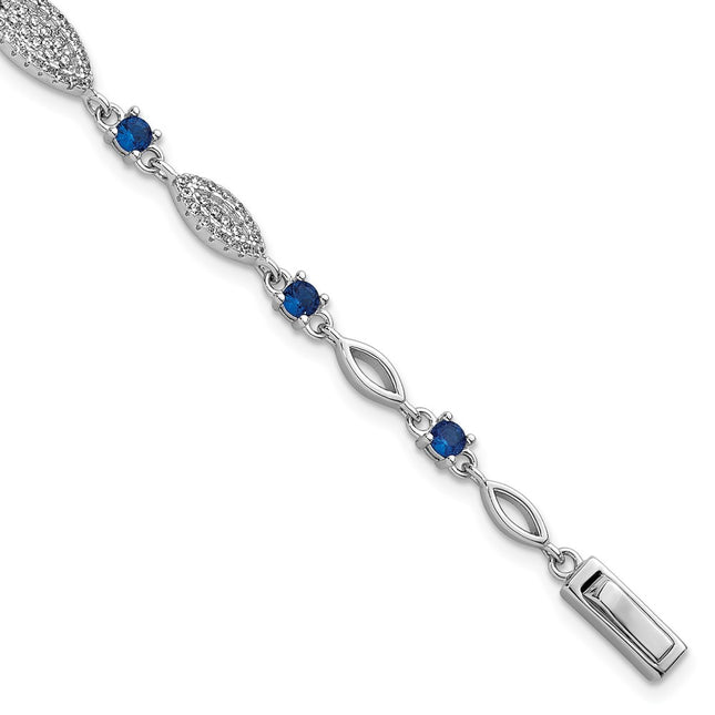 Sterling Silver Bracelets Style QG6874 - Classique Jewelry Inc.