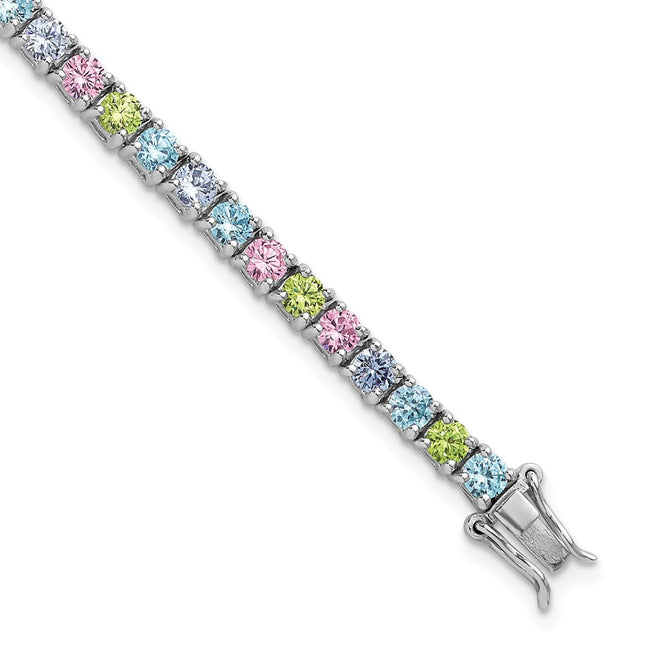 Sterling Silver Bracelets Style QG6875 - Classique Jewelry Inc.