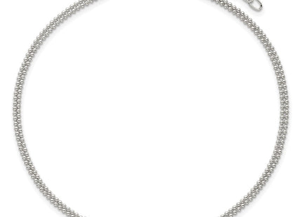 Sterling silver anklet, further view