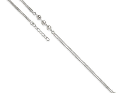 Sterling silver anklet, additional view