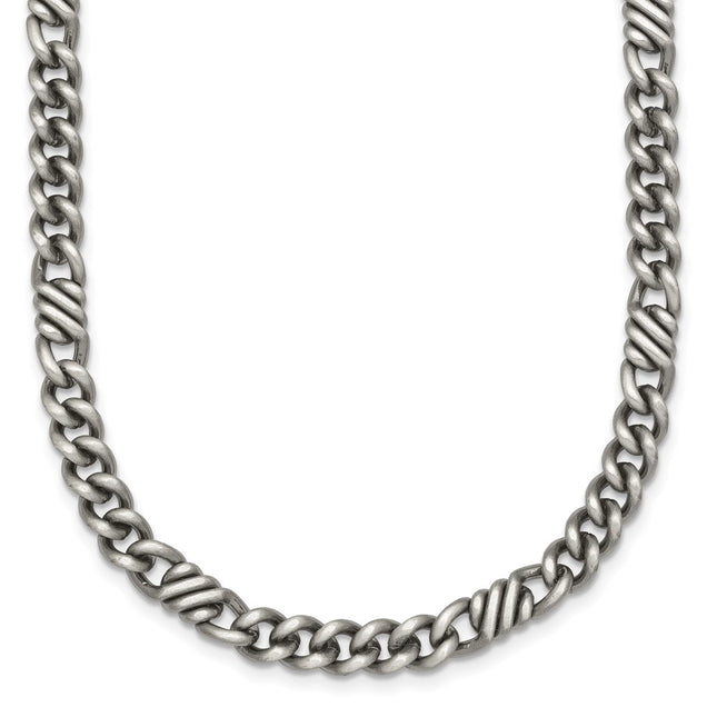 Sterling Silver Chain Necklaces Style QG6917 - Classique Jewelry Inc.