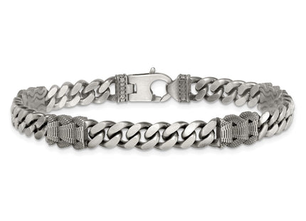 Sterling Silver Chain Bracelets Style QG6917 - Classique Jewelry Inc.