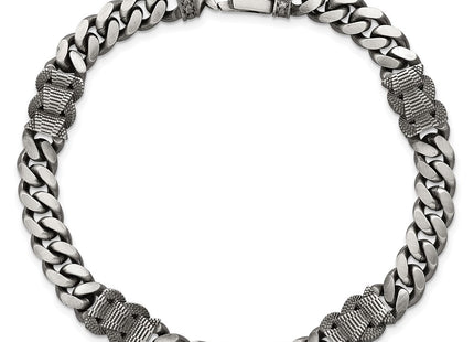 Sterling Silver Chain Bracelets Style QG6917 - Classique Jewelry Inc.