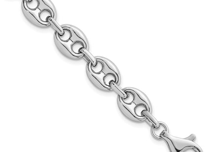 Sterling silver anchor link anchor bracelet