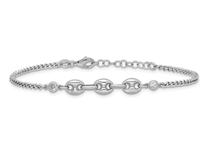 Sterling Silver Bracelets Style QG6921 - Classique Jewelry Inc.