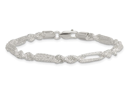 Sterling Silver Bracelets Style QG6926 - Classique Jewelry Inc.