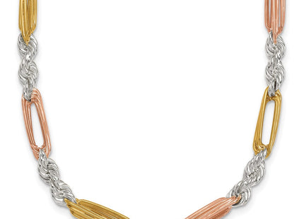 Sterling silver figaro link bracelet