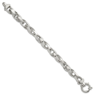 Sterling Silver Polished Double Twisted Link, 18 x 8.7mm