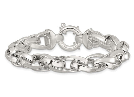 Sterling Silver Polished Double Twisted Link