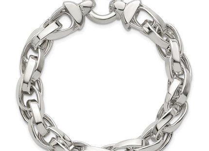 Sterling Silver Polished Double Twisted Link
