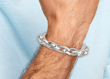 Sterling Silver Polished Double Twisted Link, 7.75 x 10mm