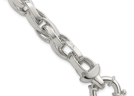 Sterling Silver Polished Double Twisted Link