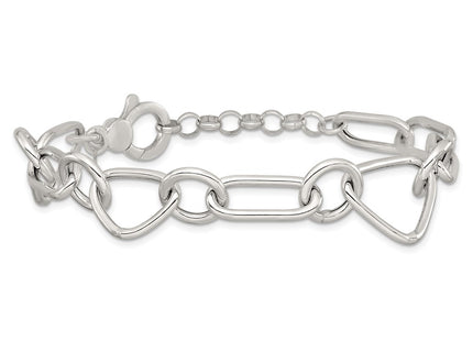 Sterling Silver Bracelets Style QG6938 - Classique Jewelry Inc.