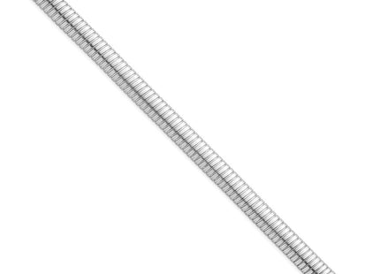 Sterling Silver Rhodium-plated Polished Cubetto 7. Necklace