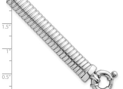 Sterling Silver Rhodium-plated Polished Cubetto 7. Necklace