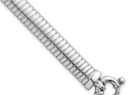 Sterling Silver Rhodium-plated Polished Cubetto 7. Necklace