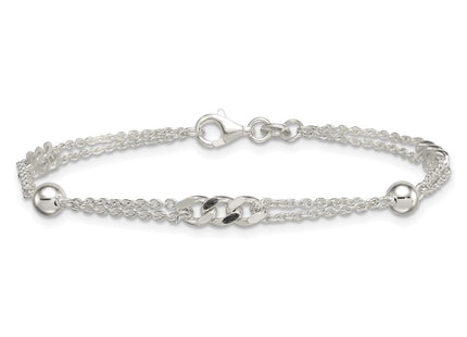 Sterling Silver Bracelets Style QG6942 - Classique Jewelry Inc.