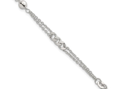 Sterling Silver Bracelets Style QG6942 - Classique Jewelry Inc.