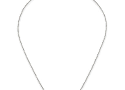 Sterling Silver Polished Center Beaded Necklace (Style QG6943-18)