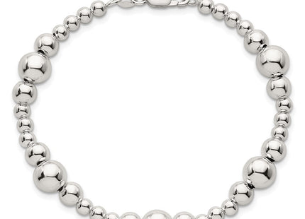 Sterling Silver Polished and Multi-Size Beads