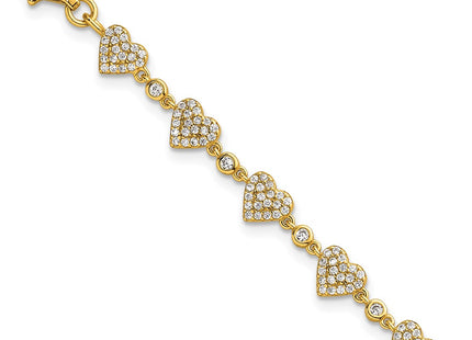 Sterling Silver Bracelets Style QG6955GP - Classique Jewelry Inc.