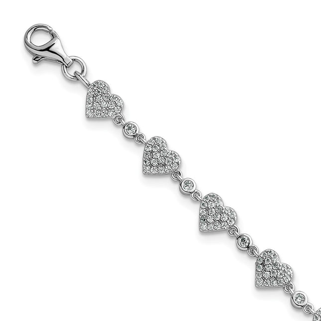 Sterling Silver Bracelets Style QG6956 - Classique Jewelry Inc.