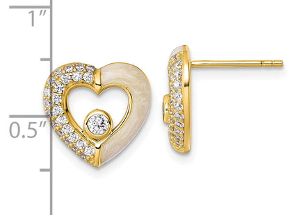 Sterling Silver Earrings Style QG6957EGP - Classique Jewelry Inc.