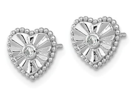 Sterling Silver Earrings Style QG6958E - Classique Jewelry Inc.