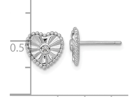 Sterling Silver Earrings Style QG6958E - Classique Jewelry Inc.
