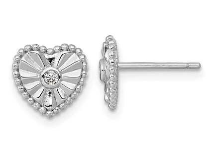 Sterling Silver Earrings Style QG6958E - Classique Jewelry Inc.