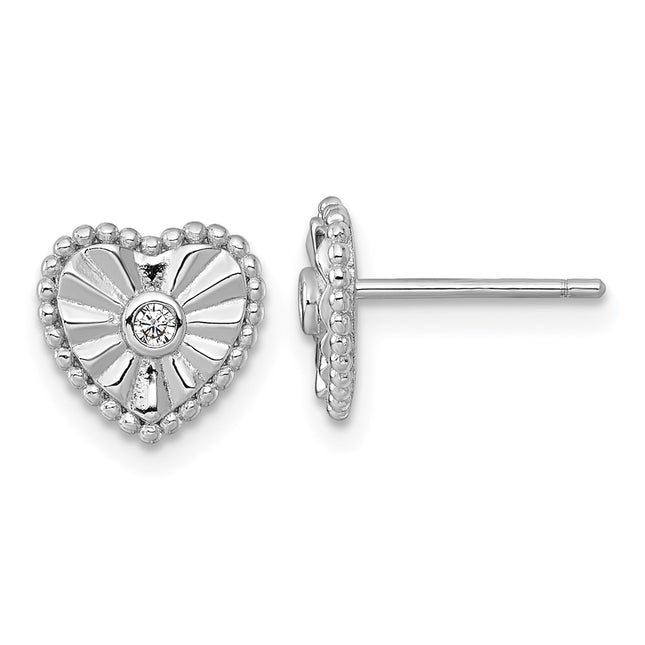 Sterling Silver Earrings Style QG6958E - Classique Jewelry Inc.